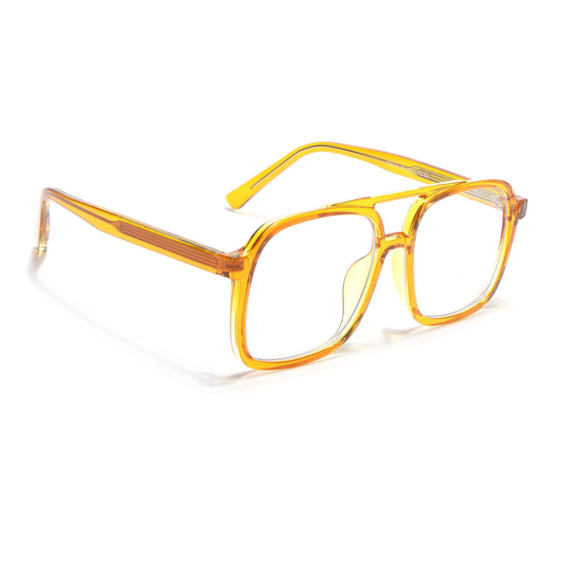 Voyage Orange Wayfarer Eyeglasses for Men & Women - MG4156