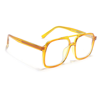 Voyage Orange Wayfarer Eyeglasses for Men & Women - MG4156