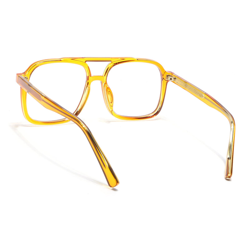 Voyage Orange Wayfarer Eyeglasses for Men & Women - MG4156