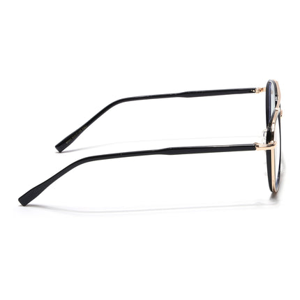 Voyage Maverick Golden & Black Wayfarer Eyeglasses for Men & Women - MG4702-C5