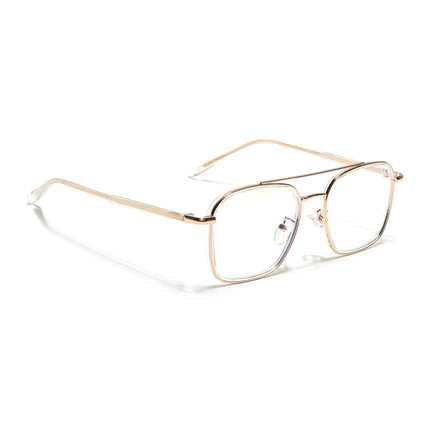 Voyage Maverick Golden Wayfarer Eyeglasses for Men & Women - MG4704-C3