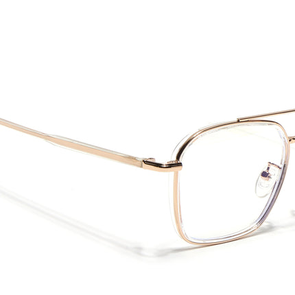 Voyage Maverick Golden Wayfarer Eyeglasses for Men & Women - MG4704-C3