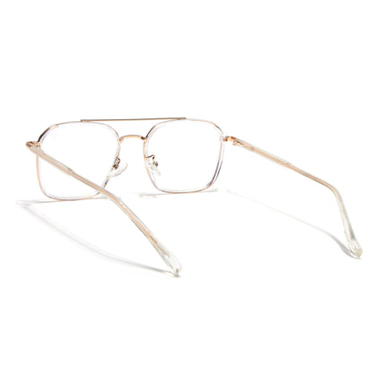 Voyage Maverick Golden Wayfarer Eyeglasses for Men & Women - MG4704-C3