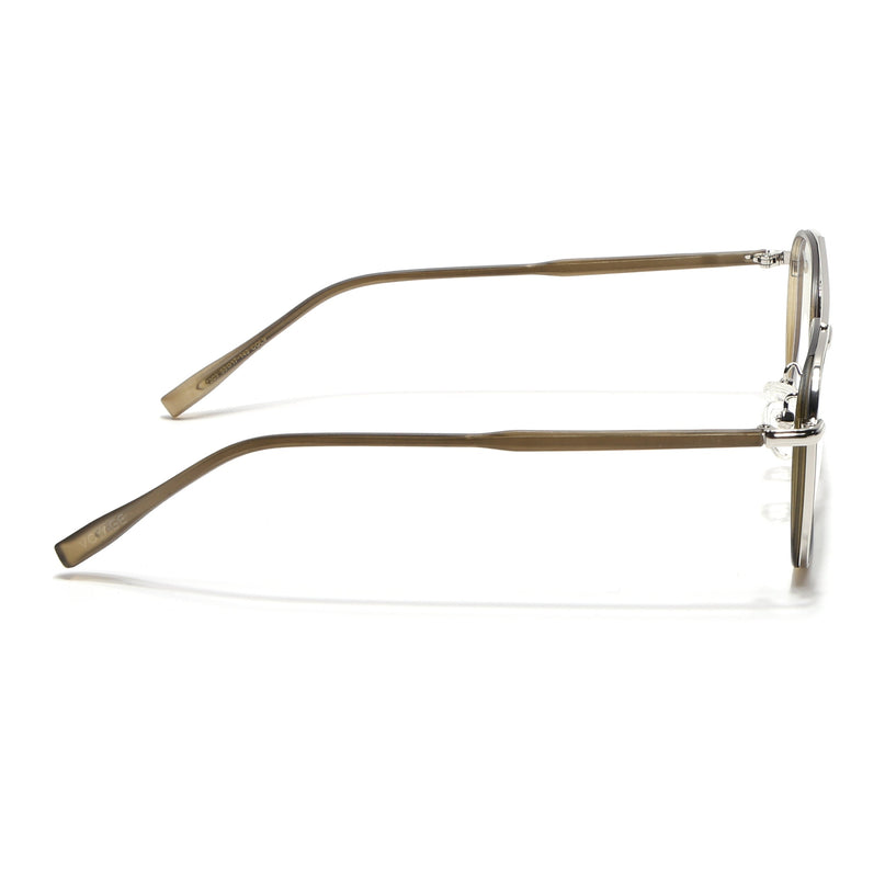 Voyage Maverick Silver & Olive Wayfarer Eyeglasses for Men & Women - MG4705-C4