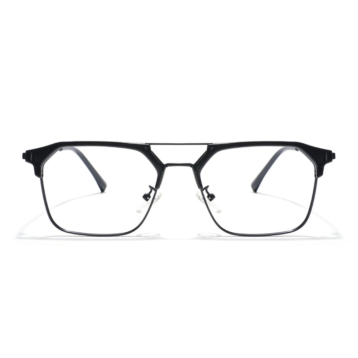 Voyage Black Wayfarer Eyeglasses for Men & Women - MG5834-C1