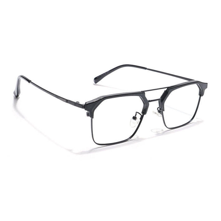 Voyage Black Wayfarer Eyeglasses for Men & Women - MG5834-C1
