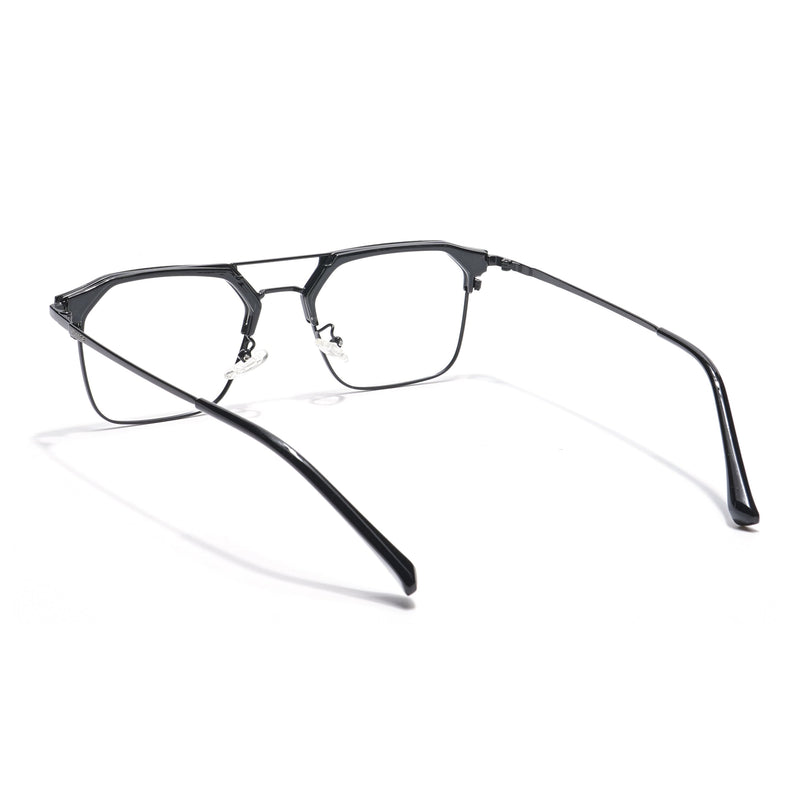 Voyage Black Wayfarer Eyeglasses for Men & Women - MG5834-C1