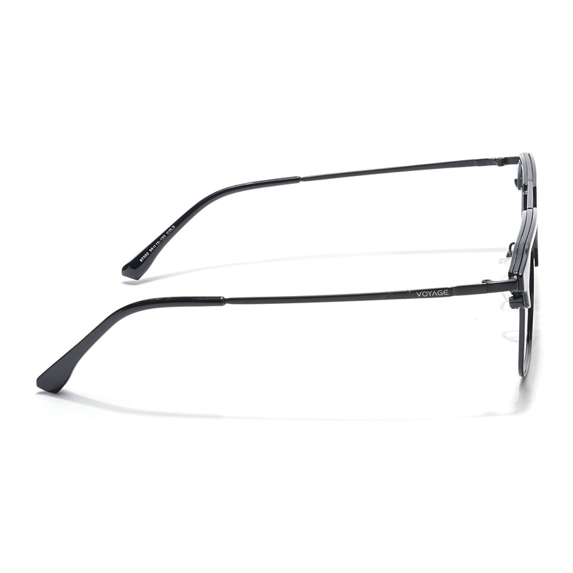 Voyage Black Wayfarer Eyeglasses for Men & Women - MG5834-C1