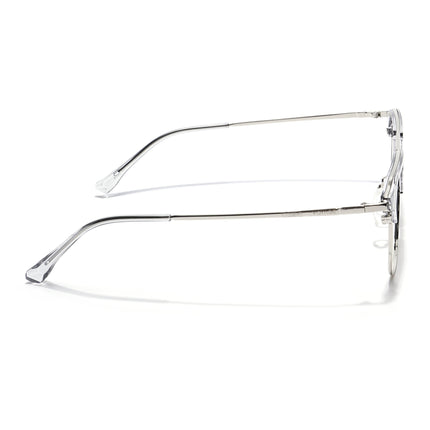 Voyage Grey & Silver Wayfarer Eyeglasses for Men & Women - MG5837-C4