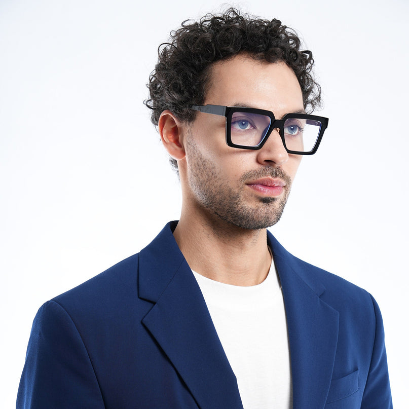 Voyage Grey Wayfarer Eyeglasses - MG3923
