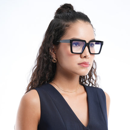 Voyage Grey Wayfarer Eyeglasses - MG3923