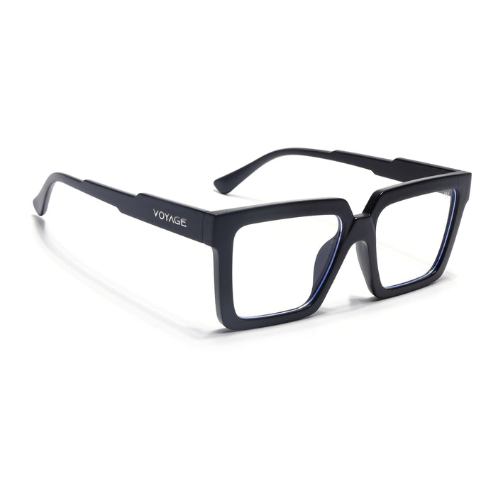 Voyage Verso Matt Black Wayfarer Eyeglasses for Men & Women - MG5165-C3