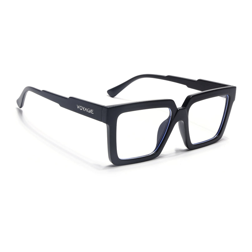 Voyage Verso Matt Black Wayfarer Eyeglasses for Men & Women - MG5165-C3