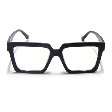 Voyage Verso Matt Black Wayfarer Eyeglasses for Men & Women - MG5165-C3