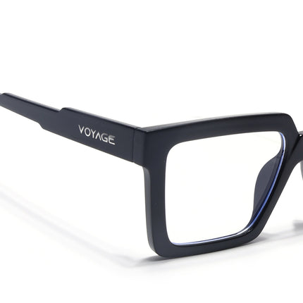 Voyage Verso Matt Black Wayfarer Eyeglasses for Men & Women - MG5165-C3