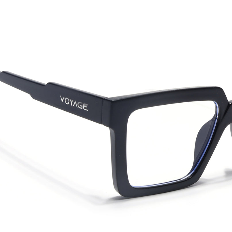 Voyage Verso Matt Black Wayfarer Eyeglasses for Men & Women - MG5165-C3