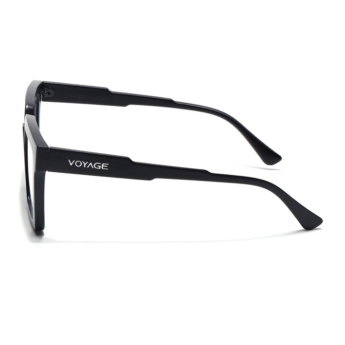 Voyage Verso Matt Black Wayfarer Eyeglasses for Men & Women - MG5165-C3