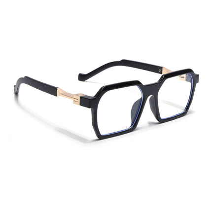 Voyage Matt Black Square Eyeglasses for Men & Women - MG5061-C2