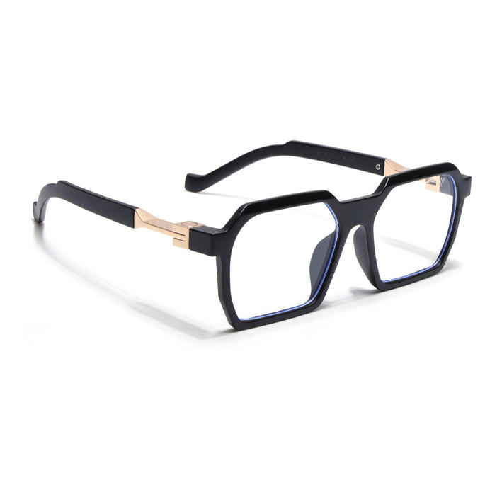 Voyage Matt Black Square Eyeglasses for Men & Women - MG5061-C2