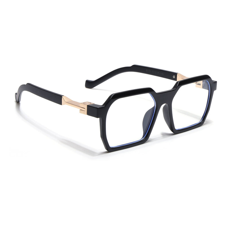 Voyage Matt Black Square Eyeglasses for Men & Women - MG5061-C2