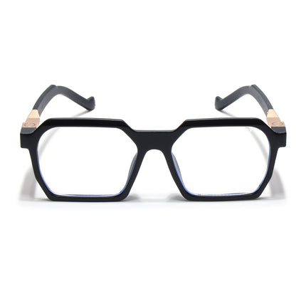 Voyage Matt Black Square Eyeglasses for Men & Women - MG5061-C2