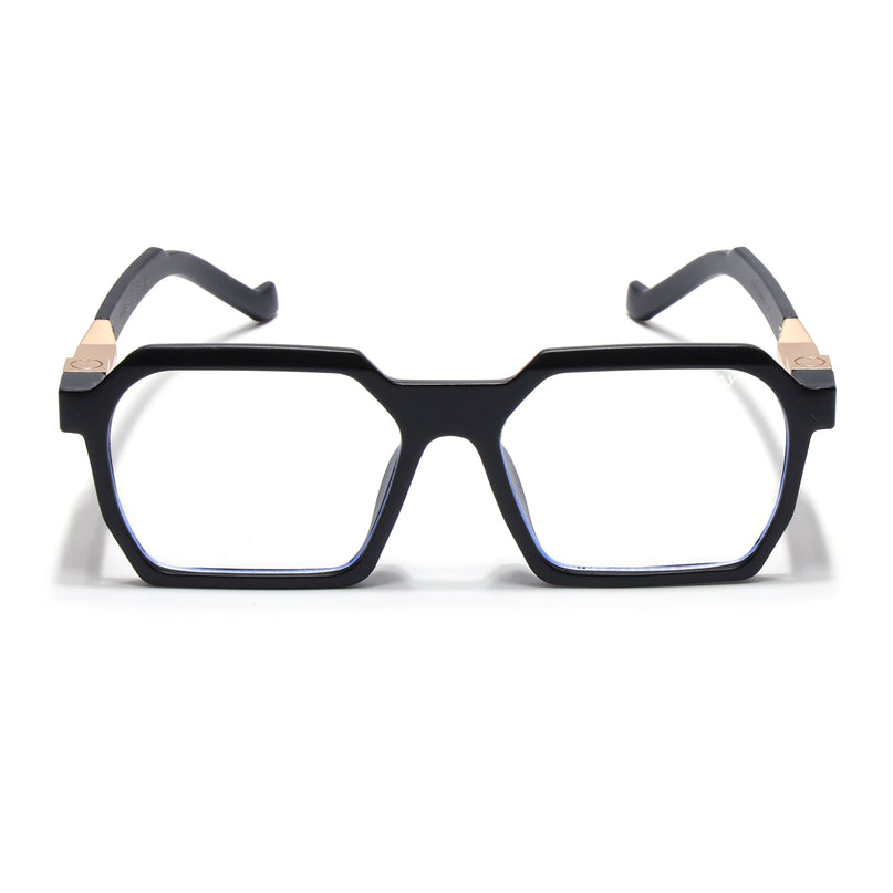Voyage Matt Black Square Eyeglasses for Men & Women - MG5061-C2