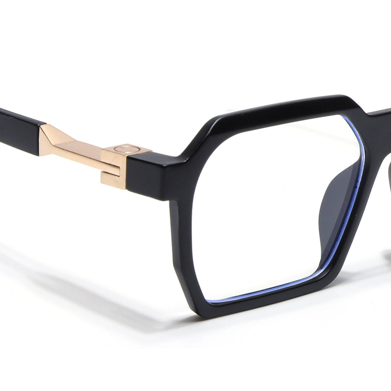 Voyage Matt Black Square Eyeglasses for Men & Women - MG5061-C2