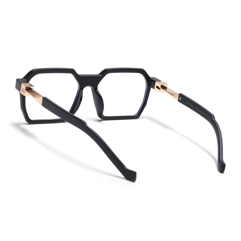 Voyage Matt Black Square Eyeglasses for Men & Women - MG5061-C2