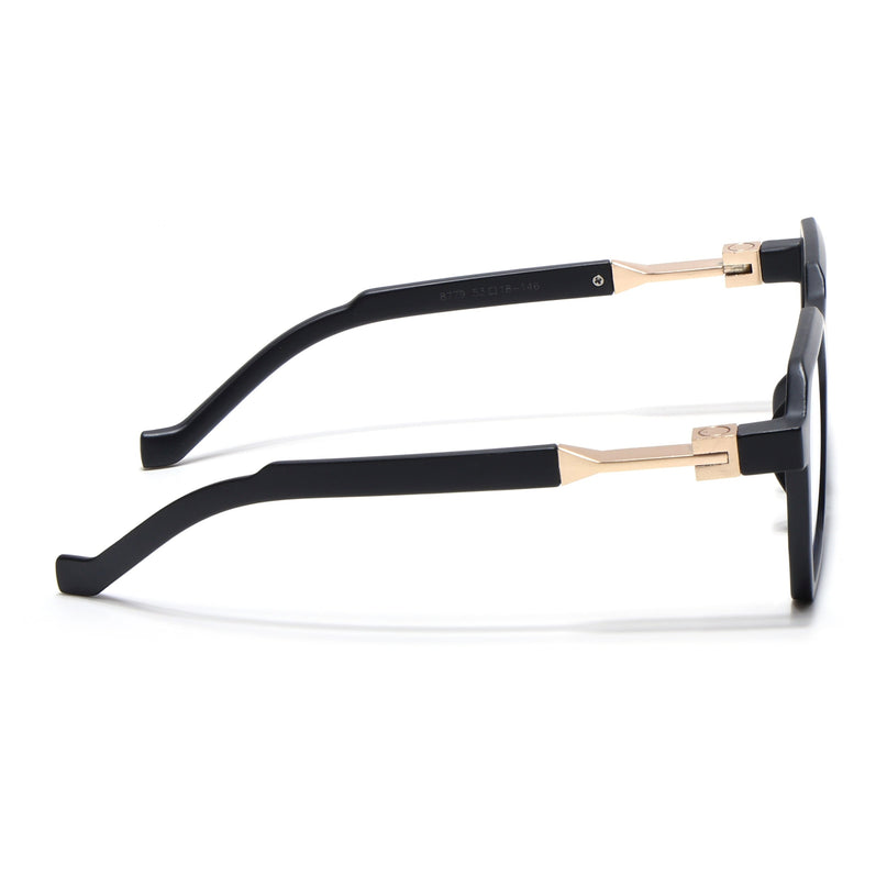 Voyage Matt Black Square Eyeglasses for Men & Women - MG5061-C2