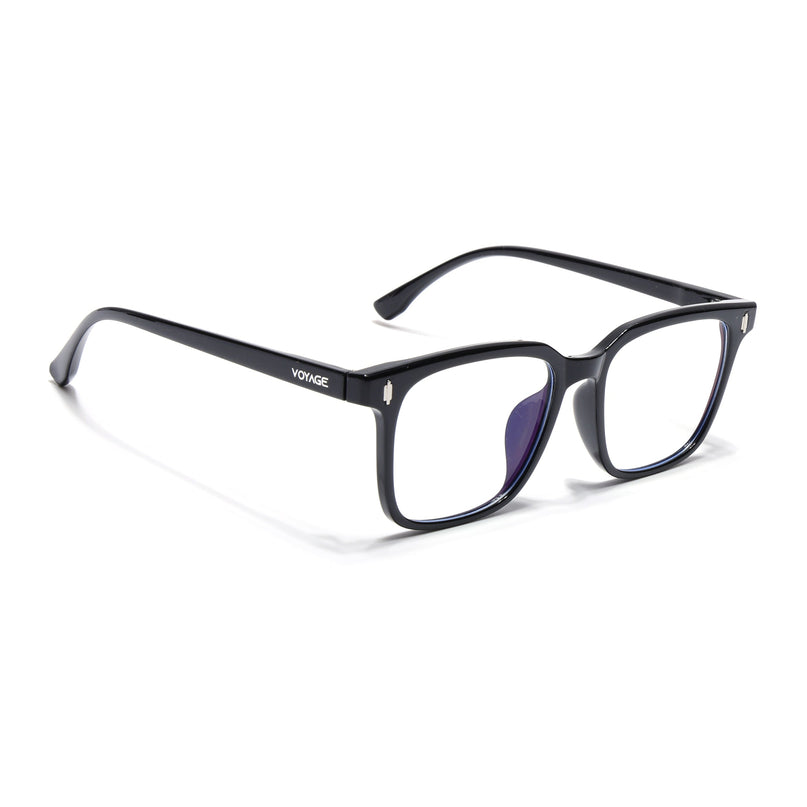 Voyage Air Shine Black Square Eyeglasses for Men & Women - MG4593-C1