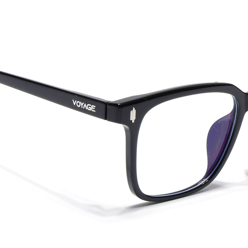 Voyage Air Shine Black Square Eyeglasses for Men & Women - MG4593-C1