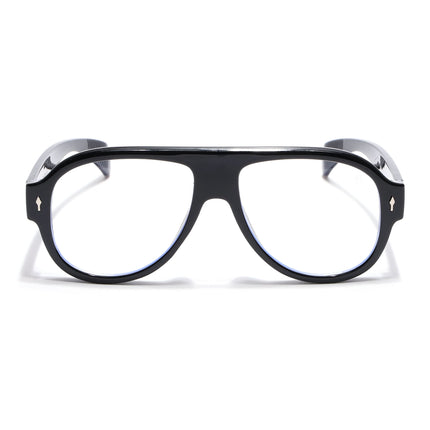 Eyejack Black Oversize Sunglasses for Men & Women (8821CL1097)