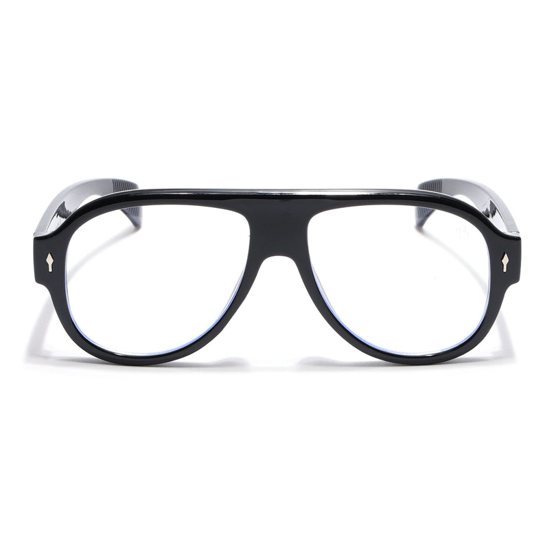 Eyejack Black Oversize Sunglasses for Men & Women (8821CL1097)