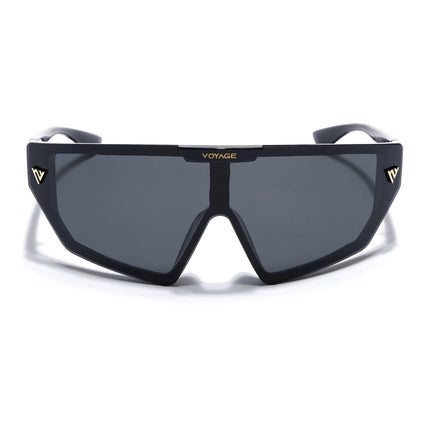 Falcon | Black Wrap Around Polarized Sunglasses | PMG5858