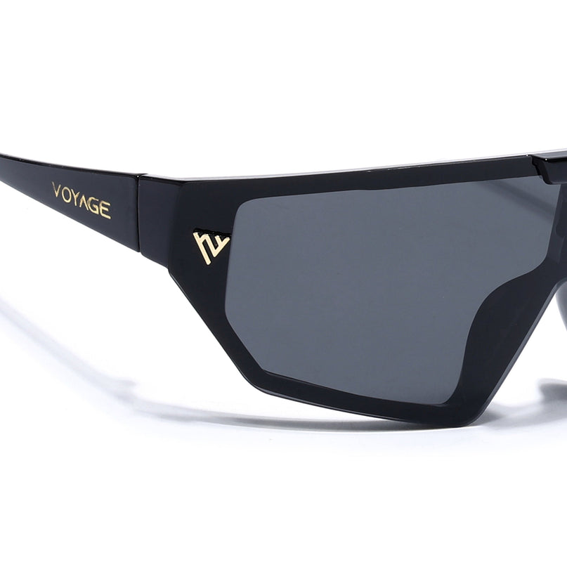 Falcon | Black Wrap Around Polarized Sunglasses | PMG5858