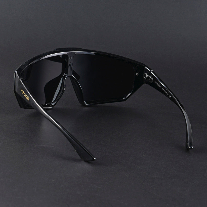 Falcon | Black Wrap Around Polarized Sunglasses | PMG5858