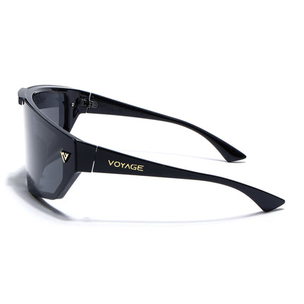 Falcon | Black Wrap Around Polarized Sunglasses | PMG5858