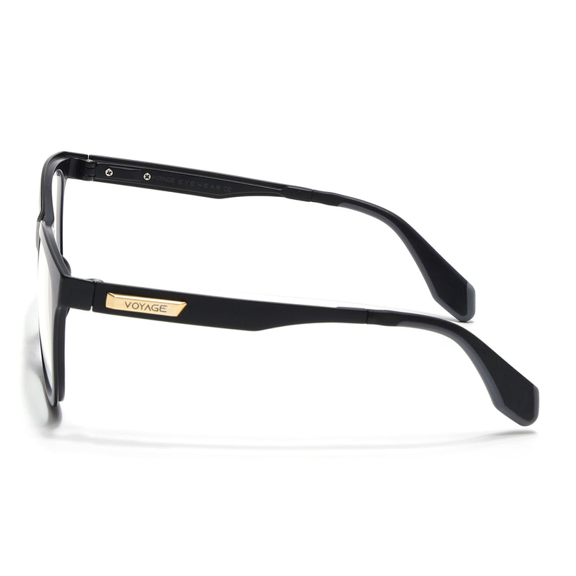 Voyage Exclusive Matt Black Wayfarer Eyeglasses for Men & Women - MG4469-C1