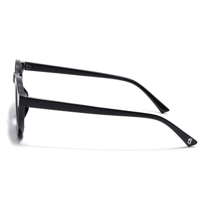Eyejack Black Round Sunglasses for Men & Women (89290CL2188)