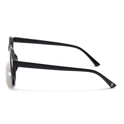 Eyejack Black Round Sunglasses for Men & Women (89290CL2189)