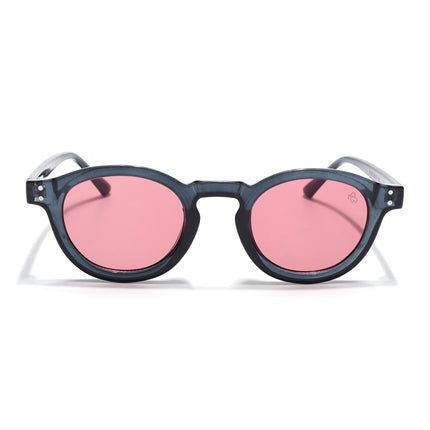 Eyejack Blue Round Sunglasses for Men & Women (89290CL2190)
