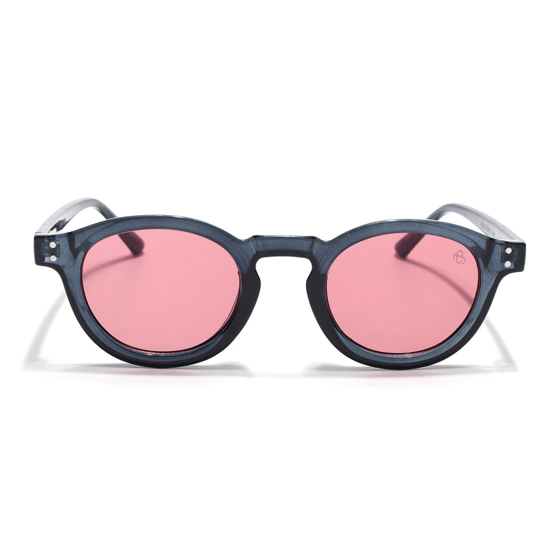 Eyejack Blue Round Sunglasses for Men & Women (89290CL2190)