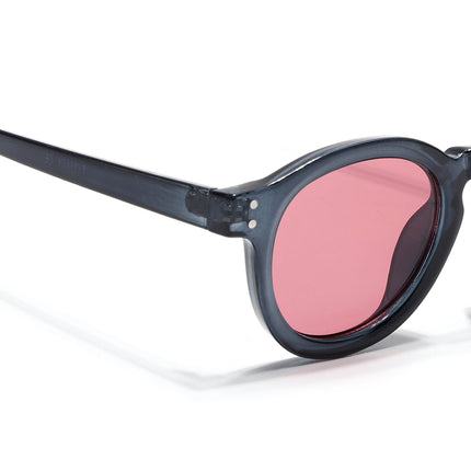 Eyejack Blue Round Sunglasses for Men & Women (89290CL2190)