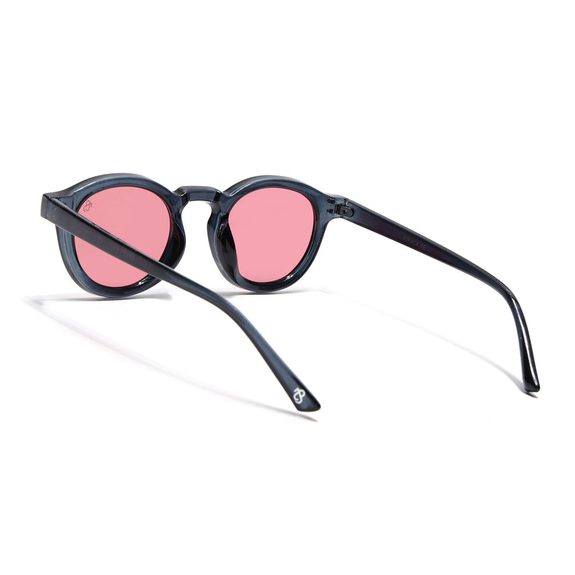 Eyejack Blue Round Sunglasses for Men & Women (89290CL2190)