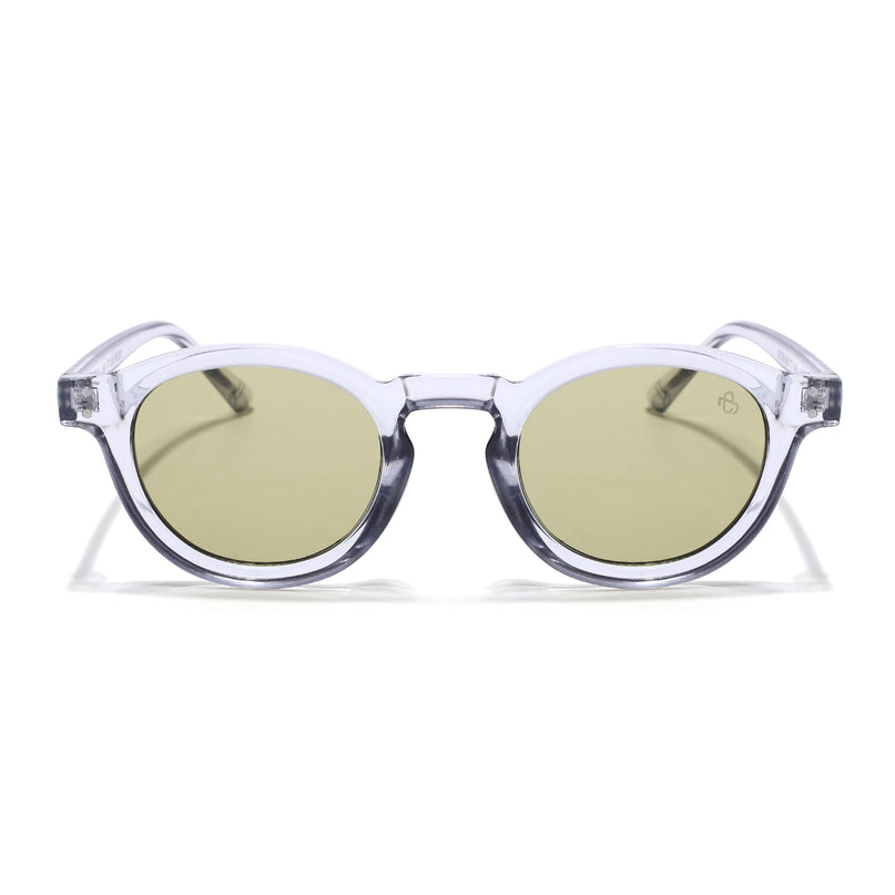 Eyejack Transparent Round Sunglasses for Men & Women (89290CL2191)