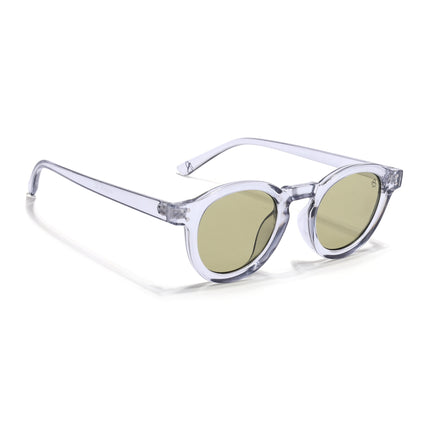 Eyejack Transparent Round Sunglasses for Men & Women (89290CL2191)