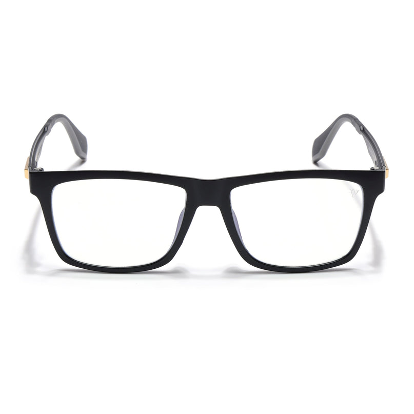 Voyage Exclusive Black Wayfarer Eyeglasses for Men & Women - MG4478-C1