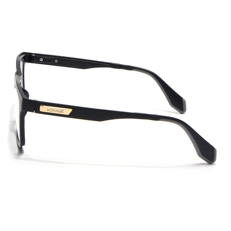 Voyage Exclusive Black Wayfarer Eyeglasses for Men & Women - MG4478-C1