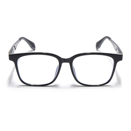 Voyage Exclusive Shine Black Wayfarer Eyeglasses for Men & Women - MG4464-C1