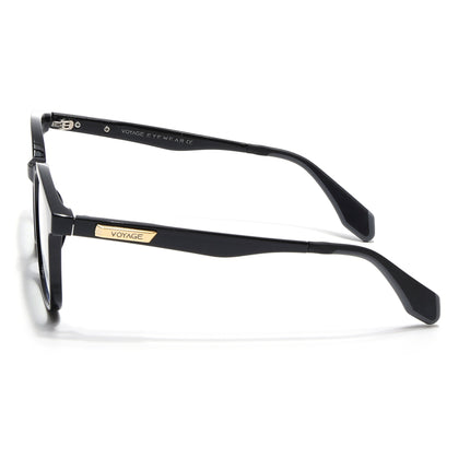 Voyage Exclusive Shine Black Wayfarer Eyeglasses for Men & Women - MG4464-C1